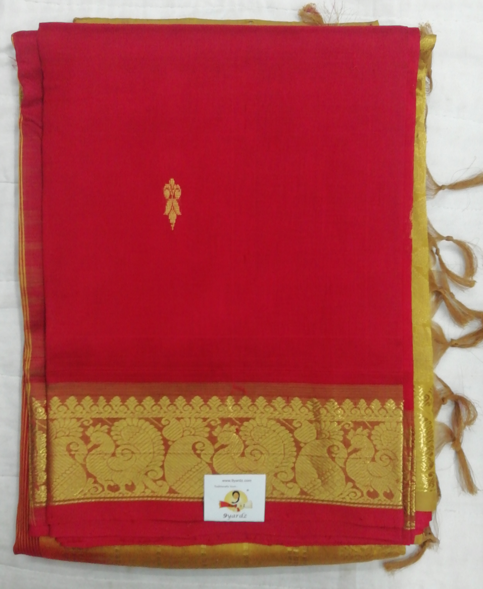 Pure silk cotton with butta -10 yards madisar