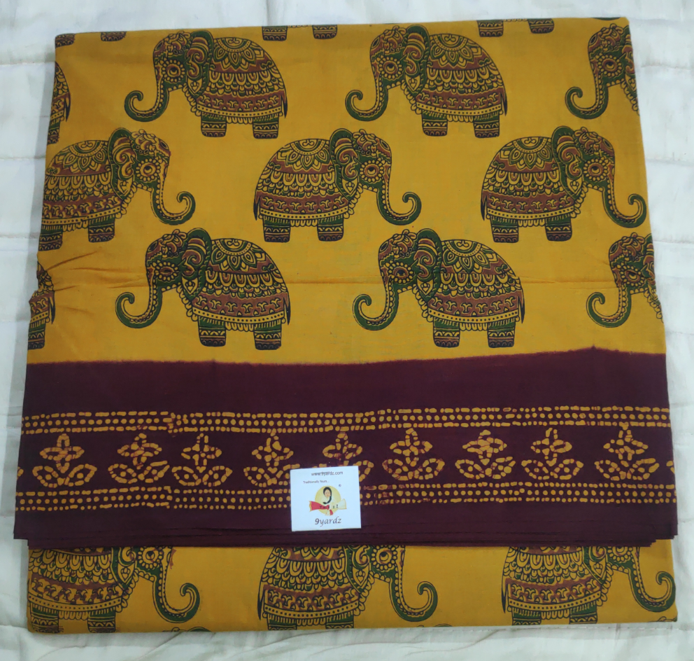 Sungudi cotton 10.5 yards madisar
