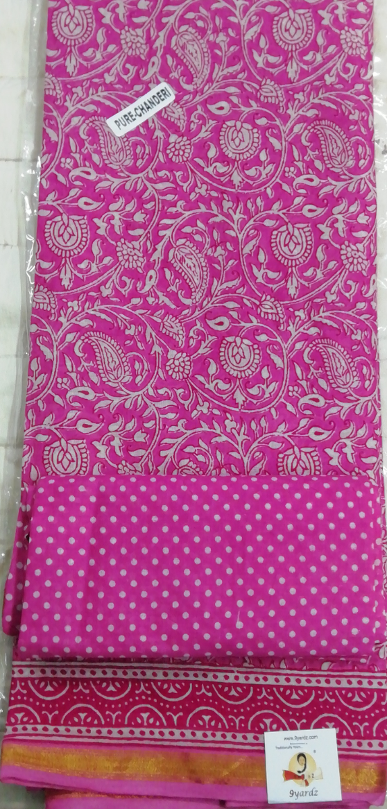 Chanderi cotton 6 yards