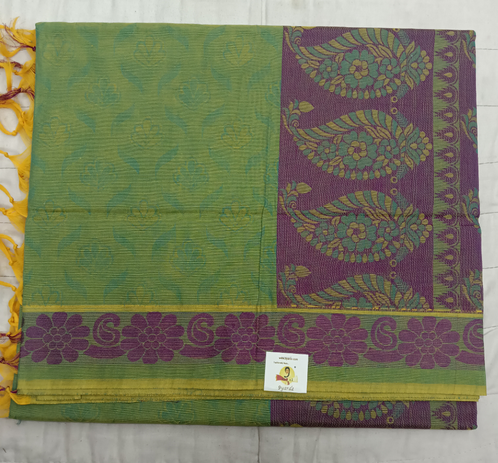 Rich Cotton Embossed sarees