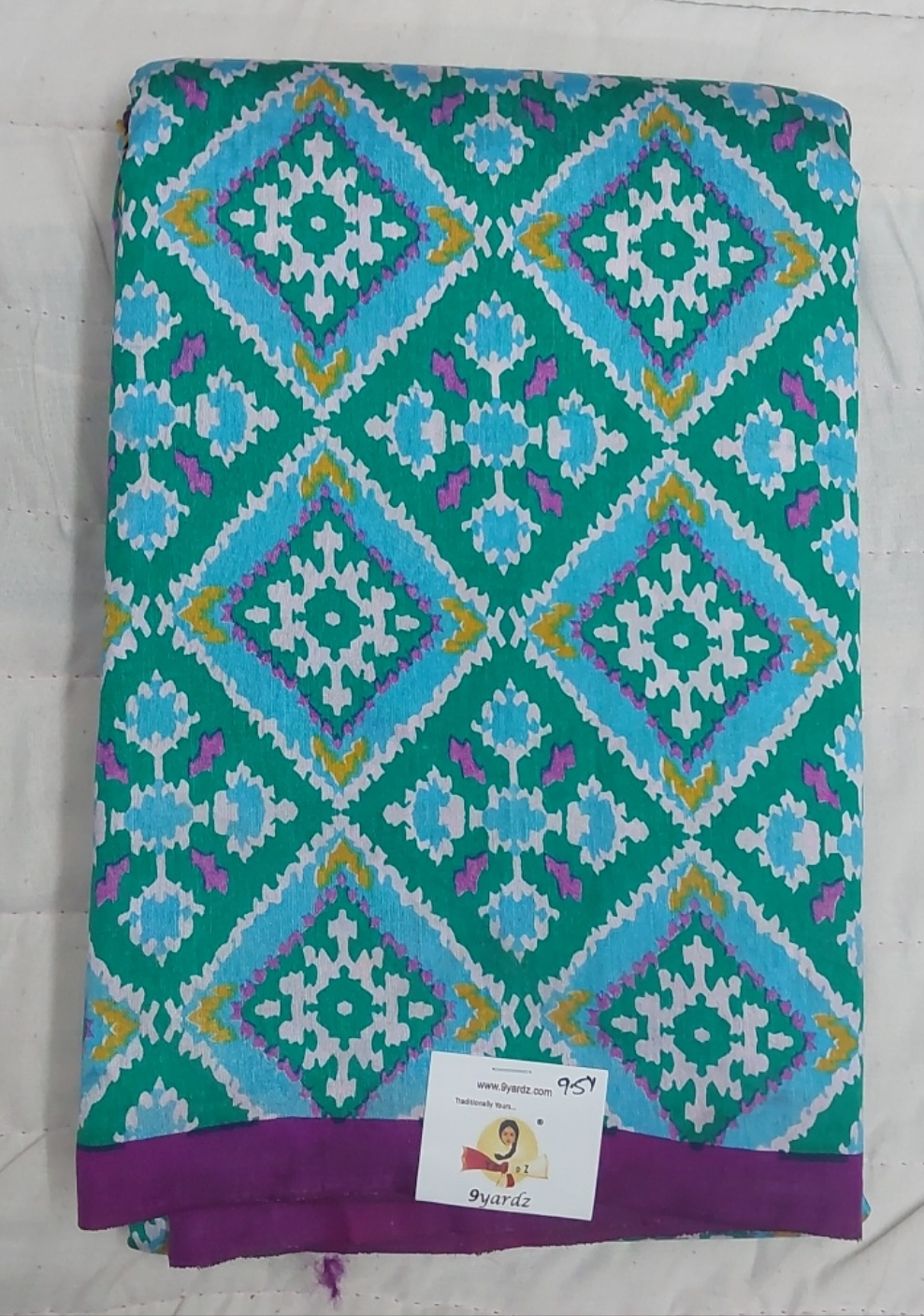 Printed Silk 9.5 yards