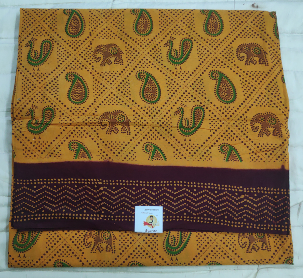 Sungudi cotton 10.5 yards madisar