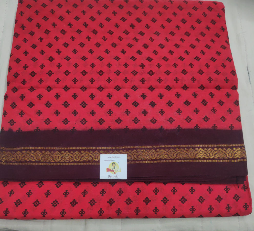 Sungudi cotton 10.5 yards madisar