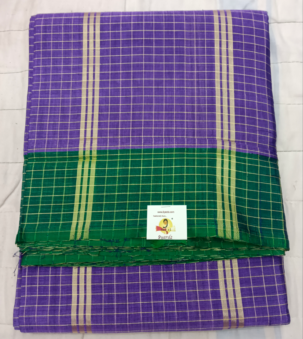 Devendra Small Zari checked  10 yards
