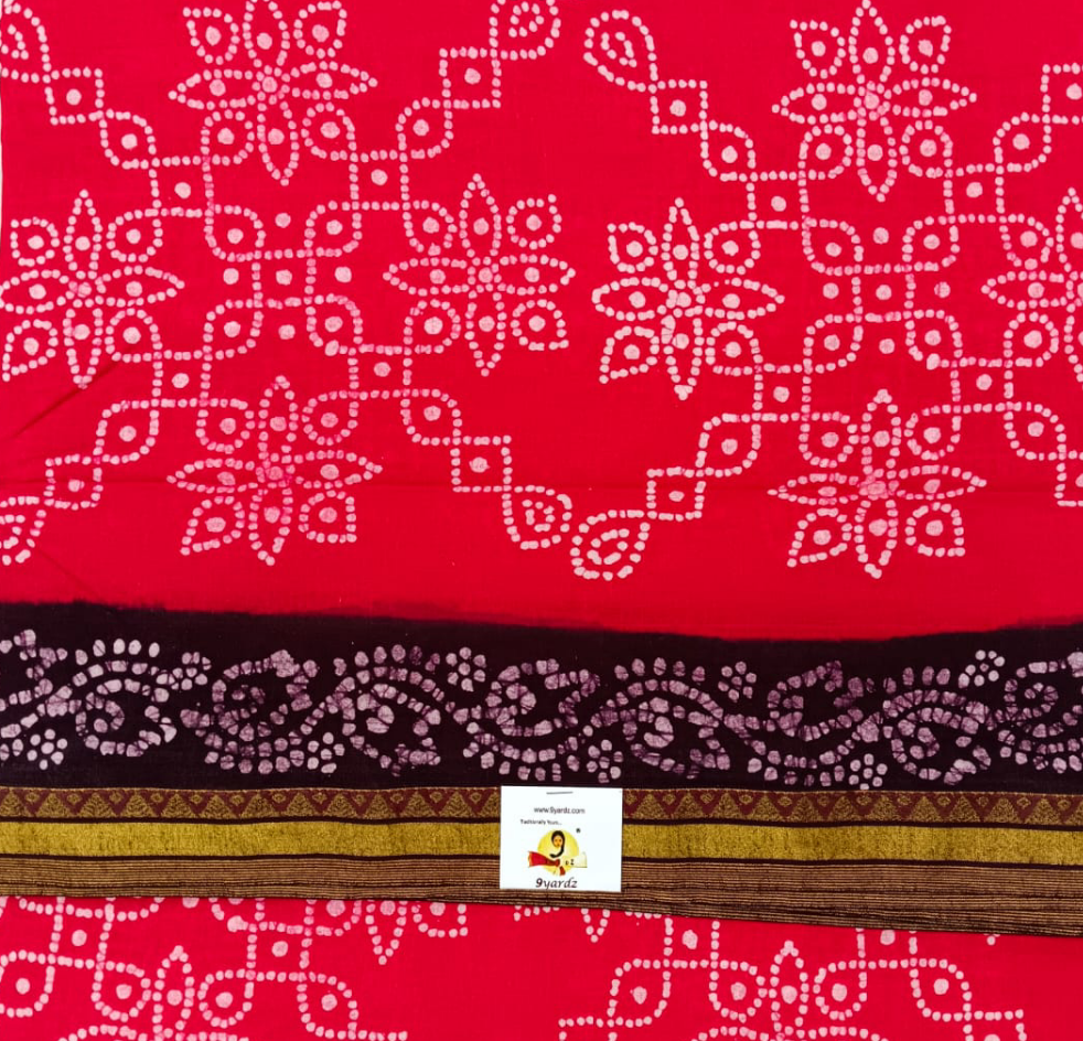 Sungudi cotton 10.5 yards madisar