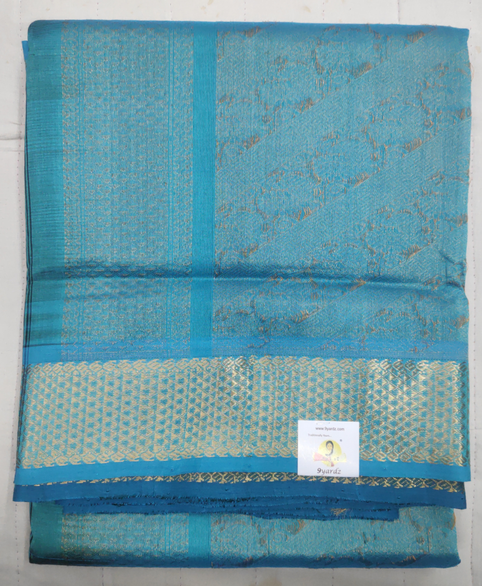 Pure silk cotton- Reverse Pallu- Semi Korvai