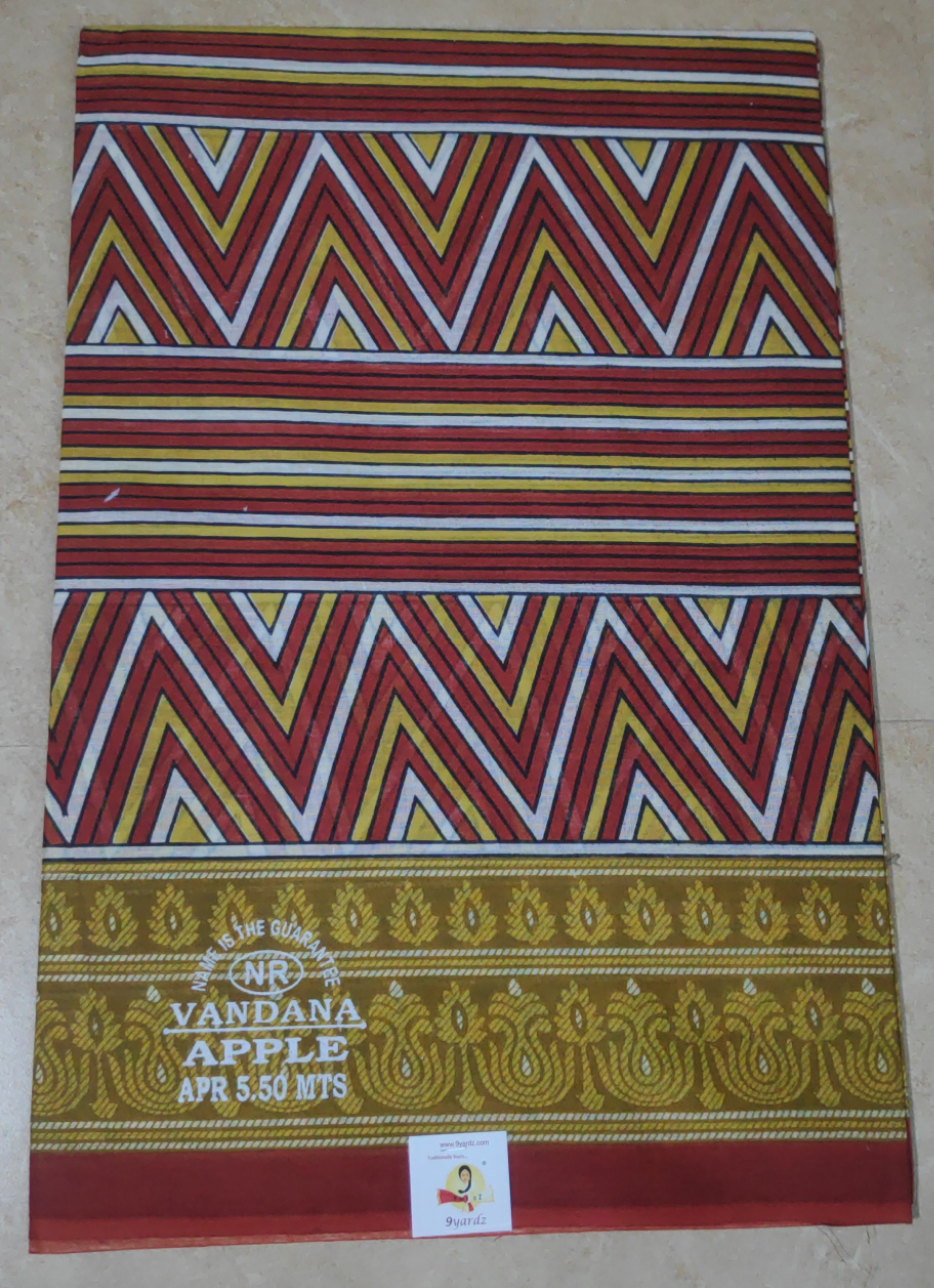 Cotton printed saree