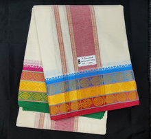 Load image into Gallery viewer, Cotton Dhothi HalfBleached 9*5