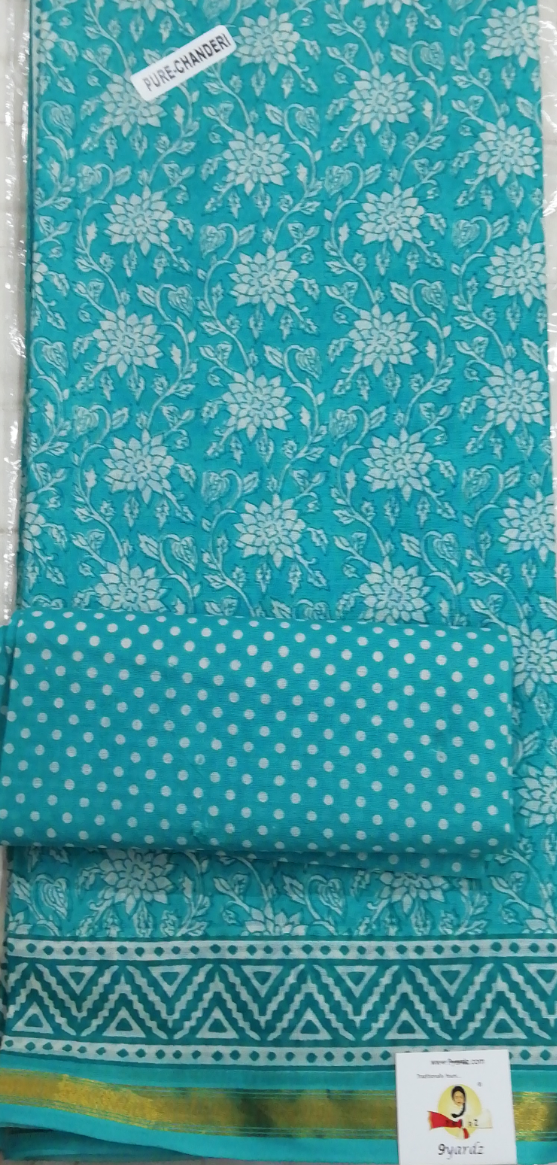 Chanderi cotton 6 yards