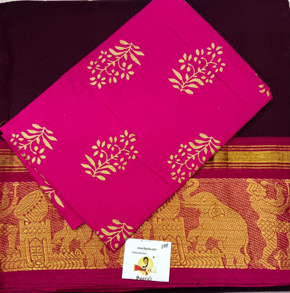 Arupukottai cotton 10 yards madisar