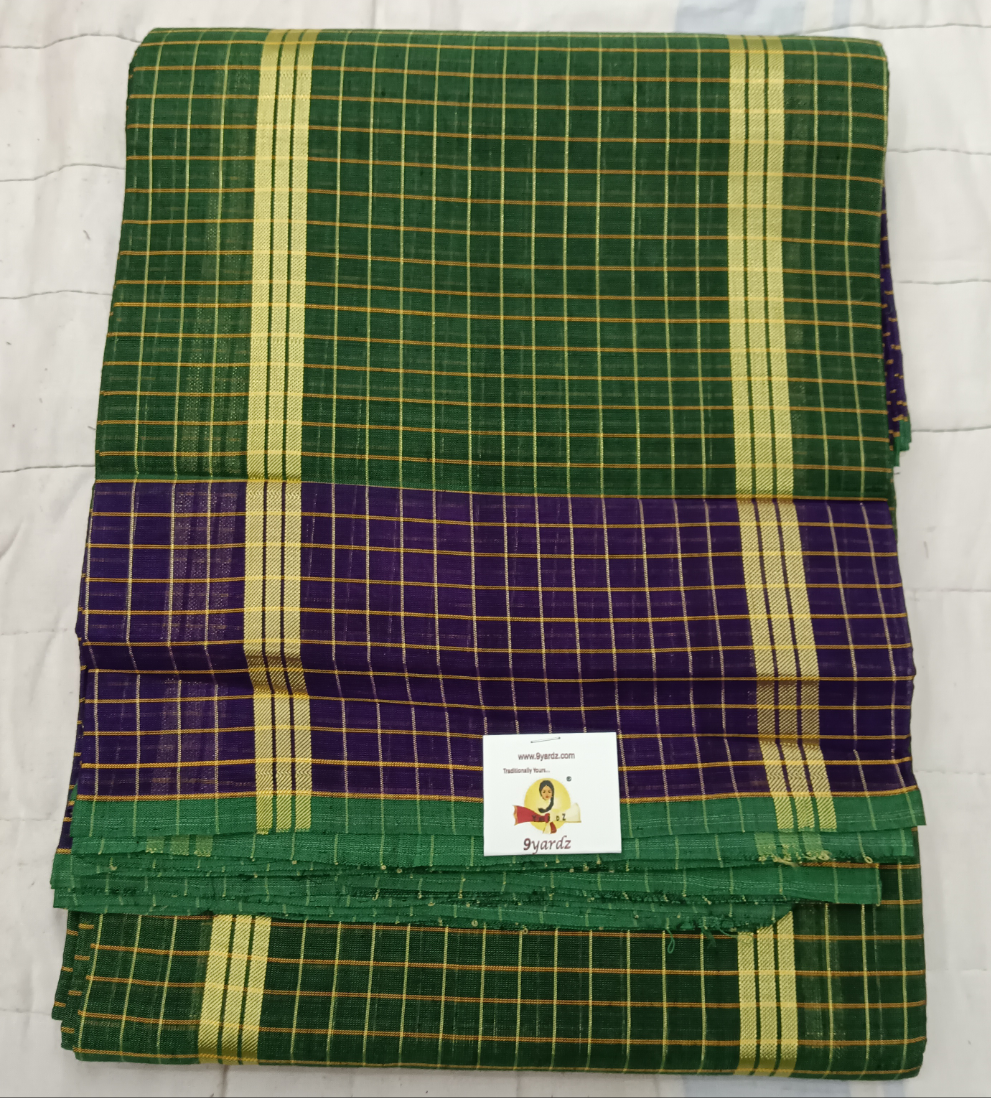 Devendra Small Zari checked  10 yards