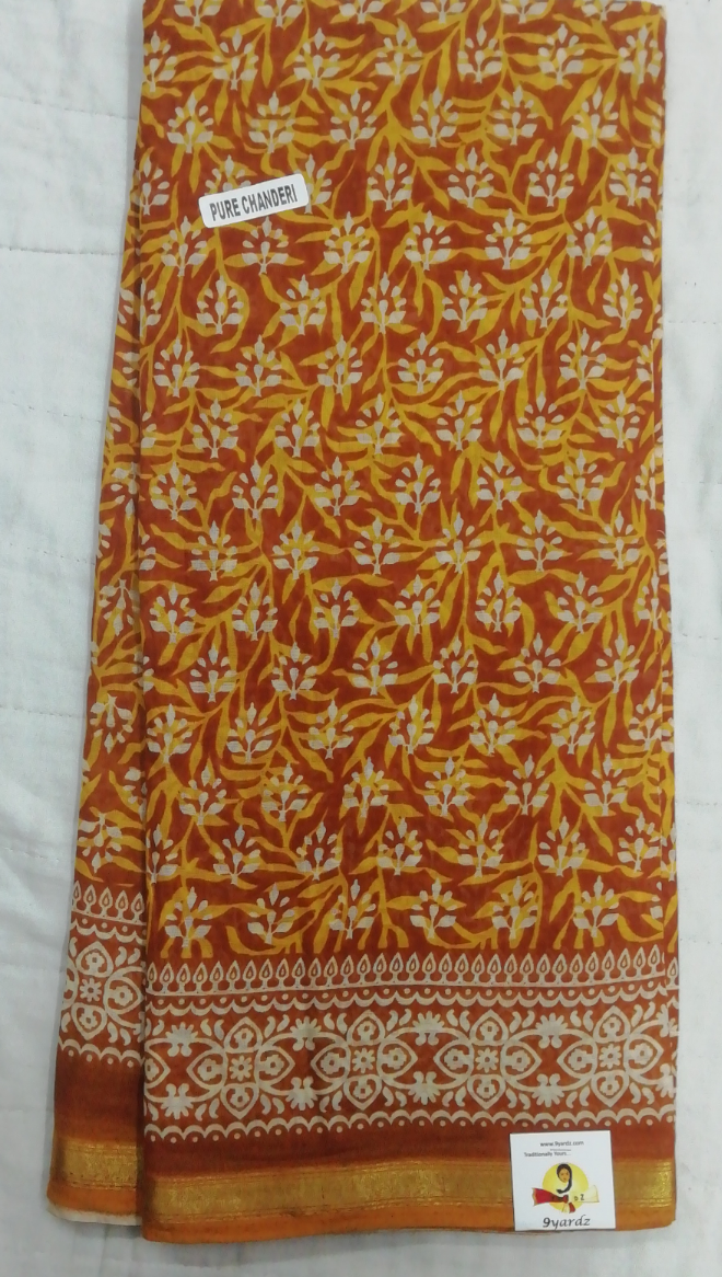 Chanderi cotton 6 yards