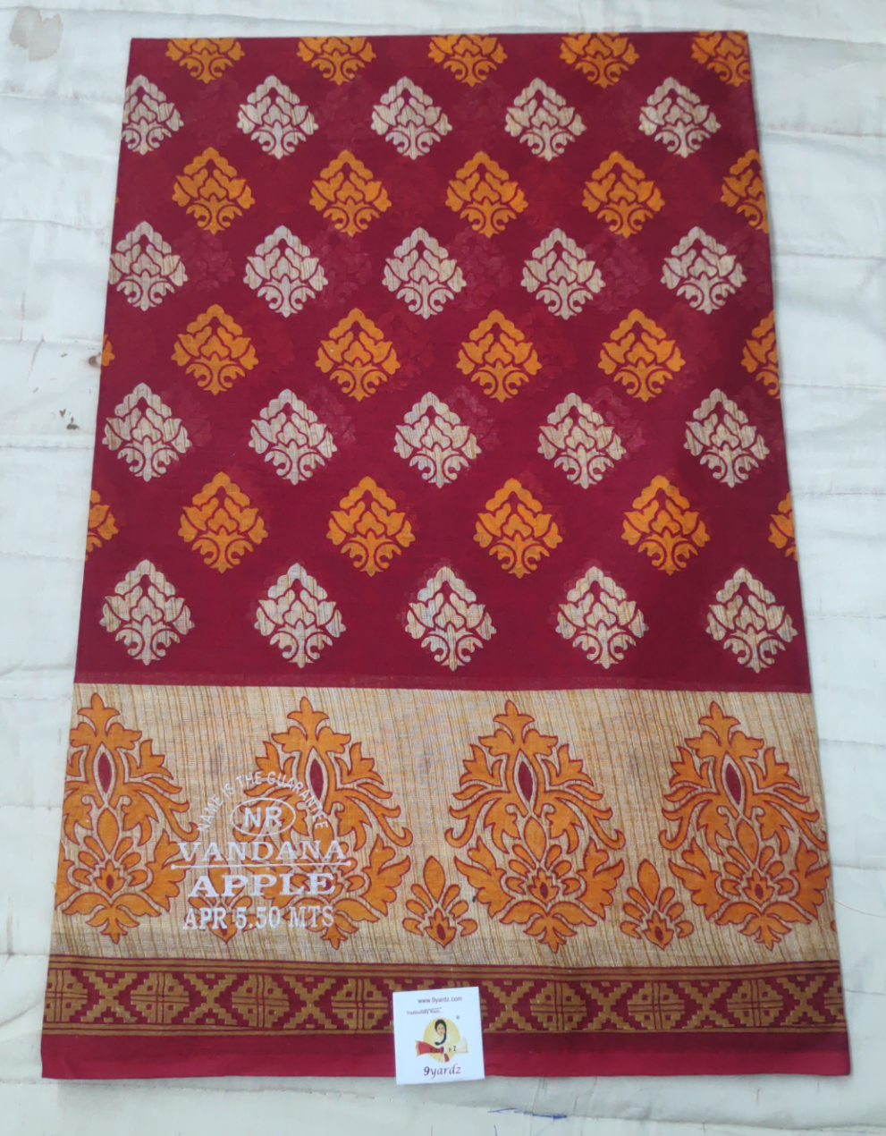 Cotton printed saree