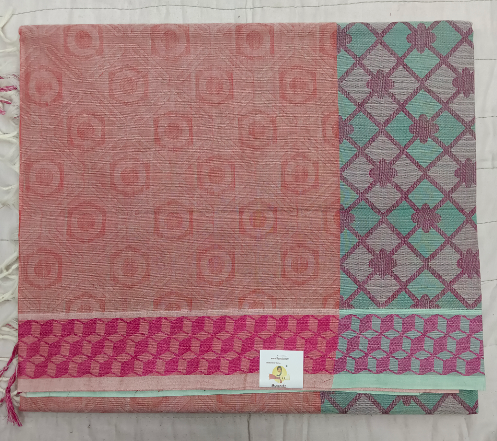Rich Cotton Embossed sarees