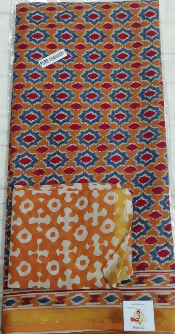 Chanderi cotton 6 yards
