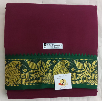 Nagari Cotton Colour Dhothi 10*6