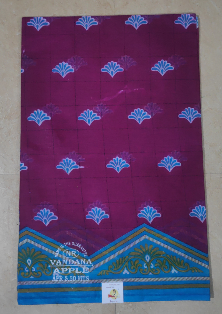 Cotton printed saree