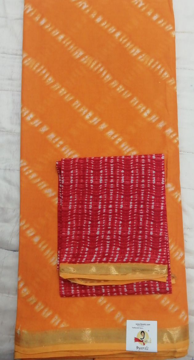 Chanderi cotton 6 yards
