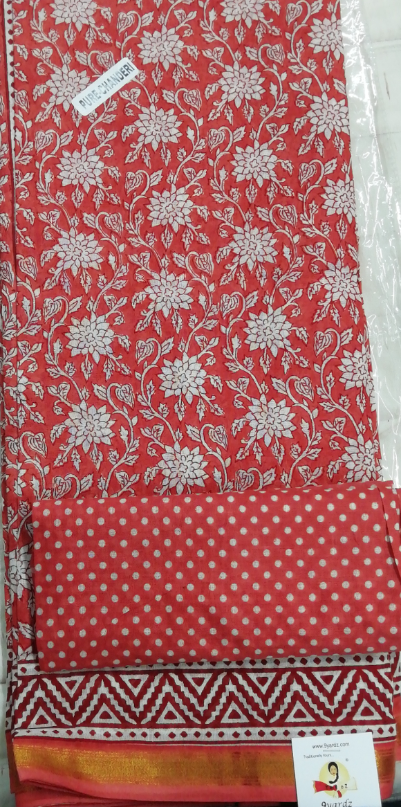 Chanderi cotton 6 yards