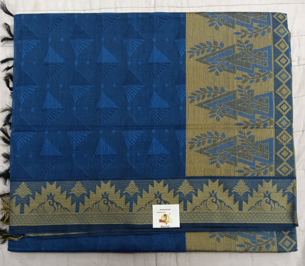 Rich Cotton Embossed sarees