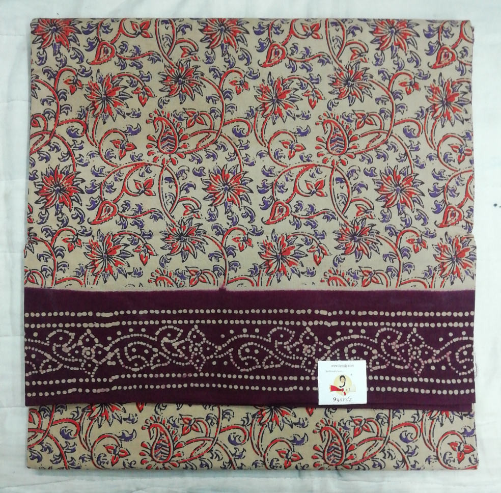 Colour Kalamkari Design- 10.5 yards