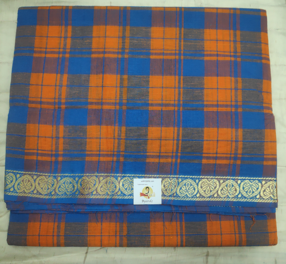 Chettinadu / Karaikudi cotton 9.5 yards madisar
