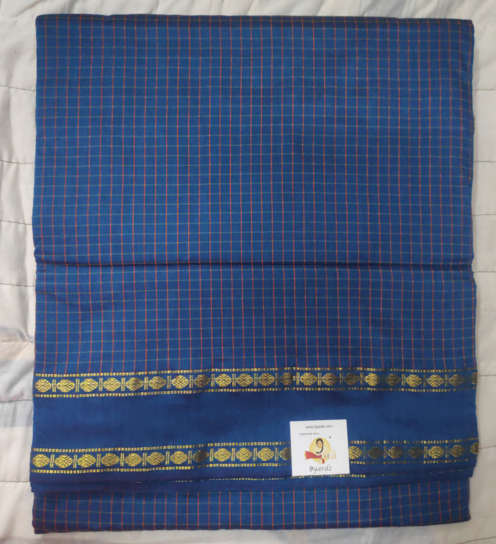 Kalyani Cotton checked  9.5 yards