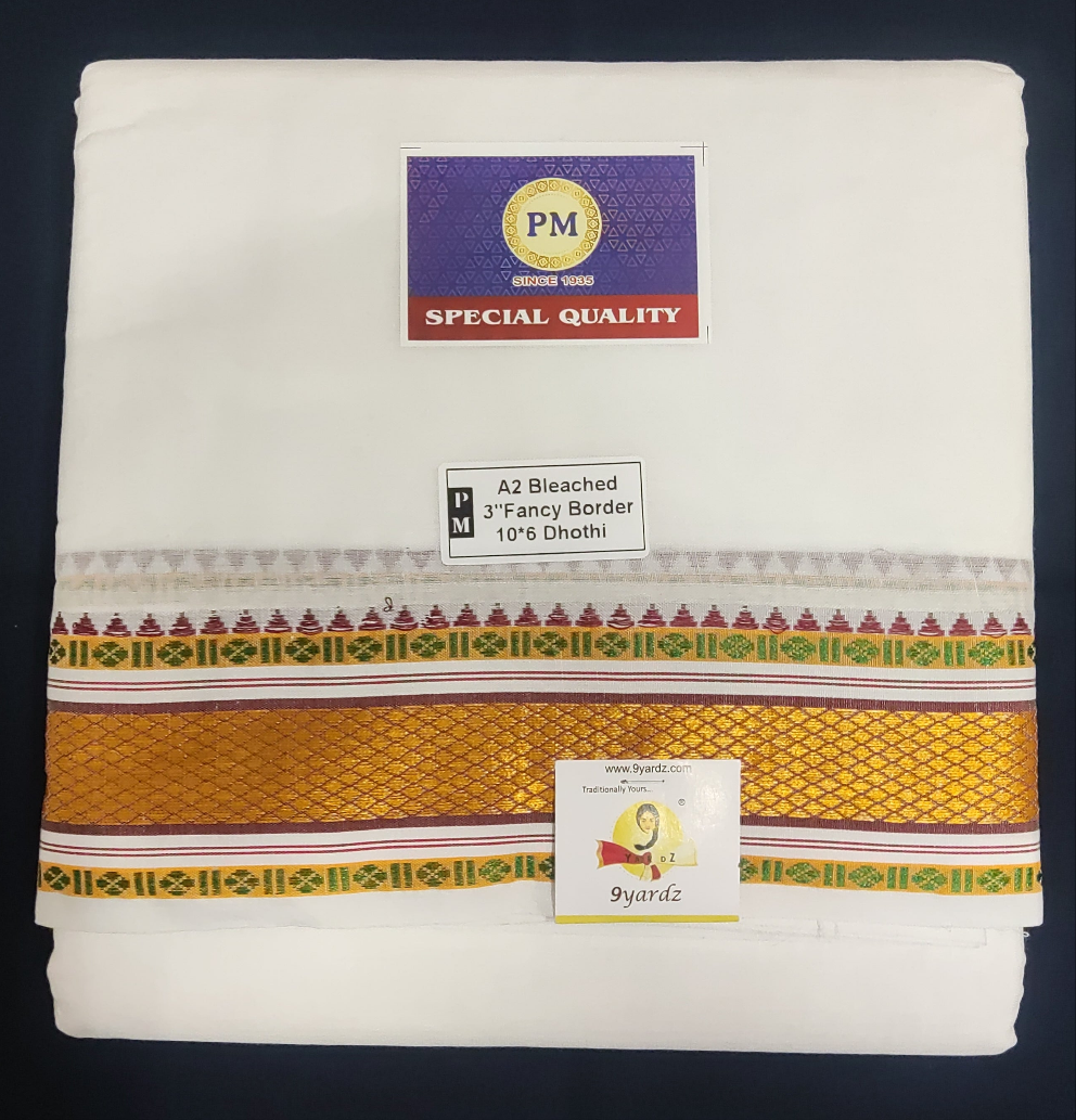 Nagari Cotton Dhothi 10*6