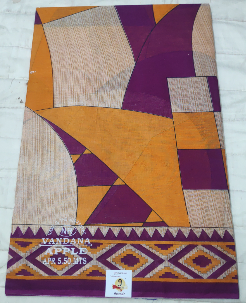 Cotton printed saree