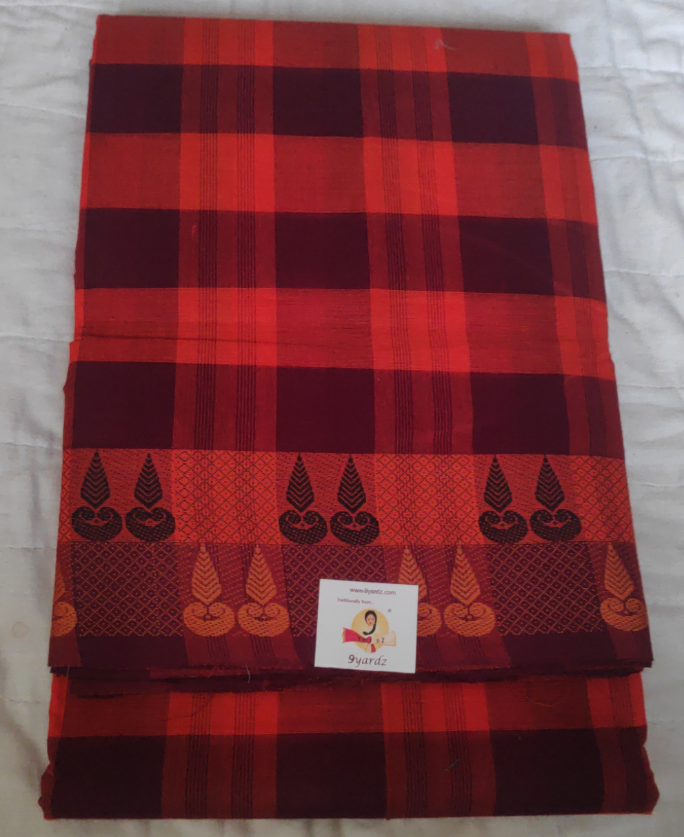 Chettinadu / Karaikudi cotton 9.5 yards madisar