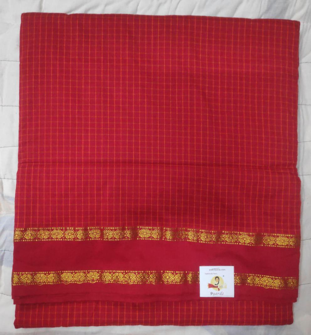 Kalyani Cotton checked  9.5 yards