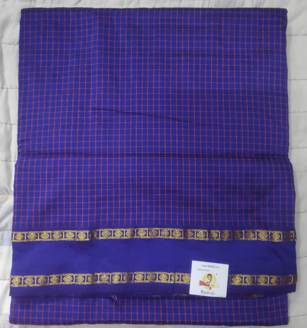 Kalyani Cotton checked  9.5 yards
