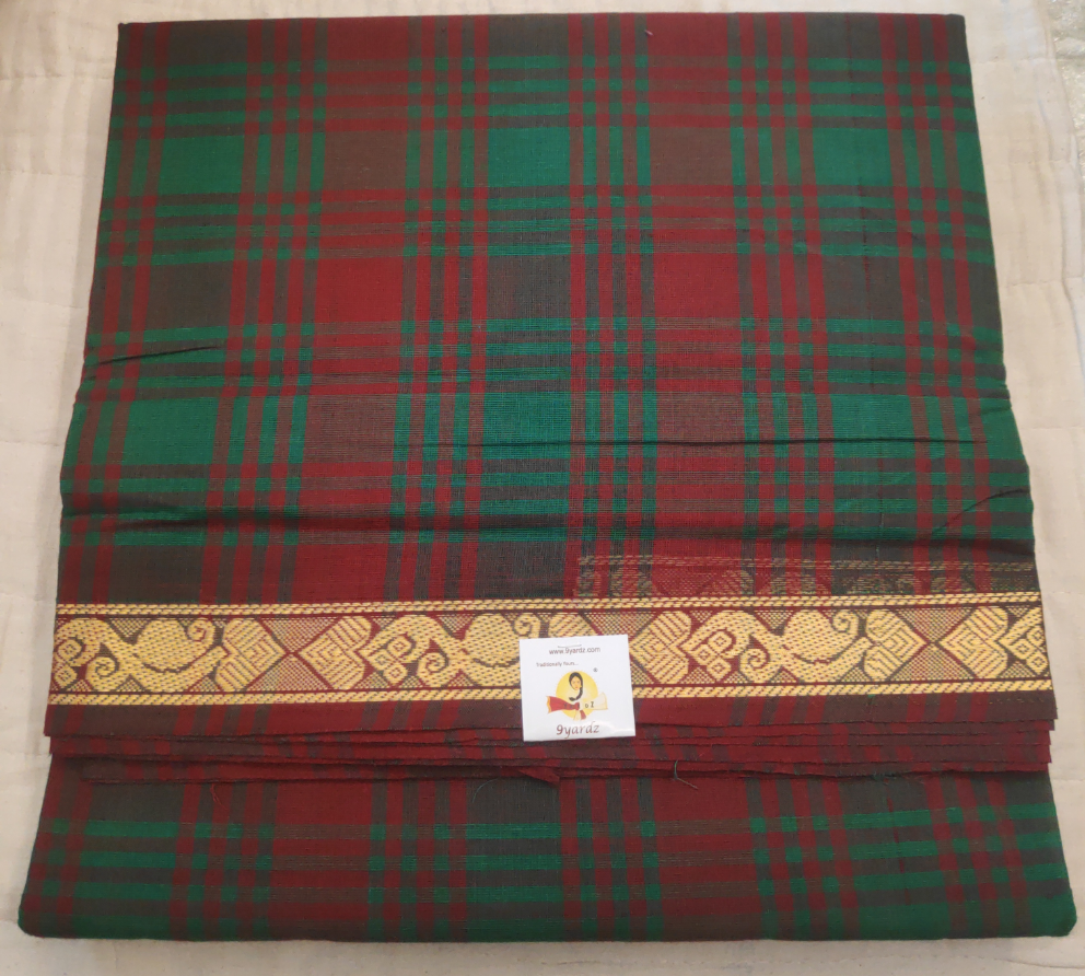 Chettinadu / Karaikudi cotton 10.5 yards madisar