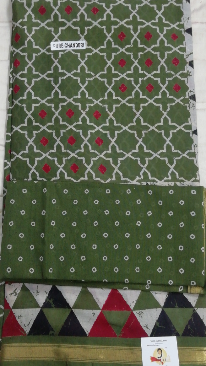 Chanderi cotton 6 yards