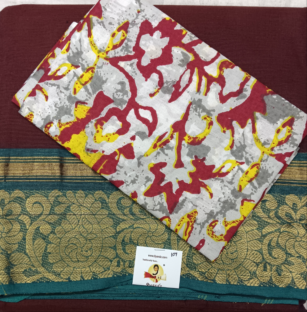 Arupukottai cotton 10 yards madisar