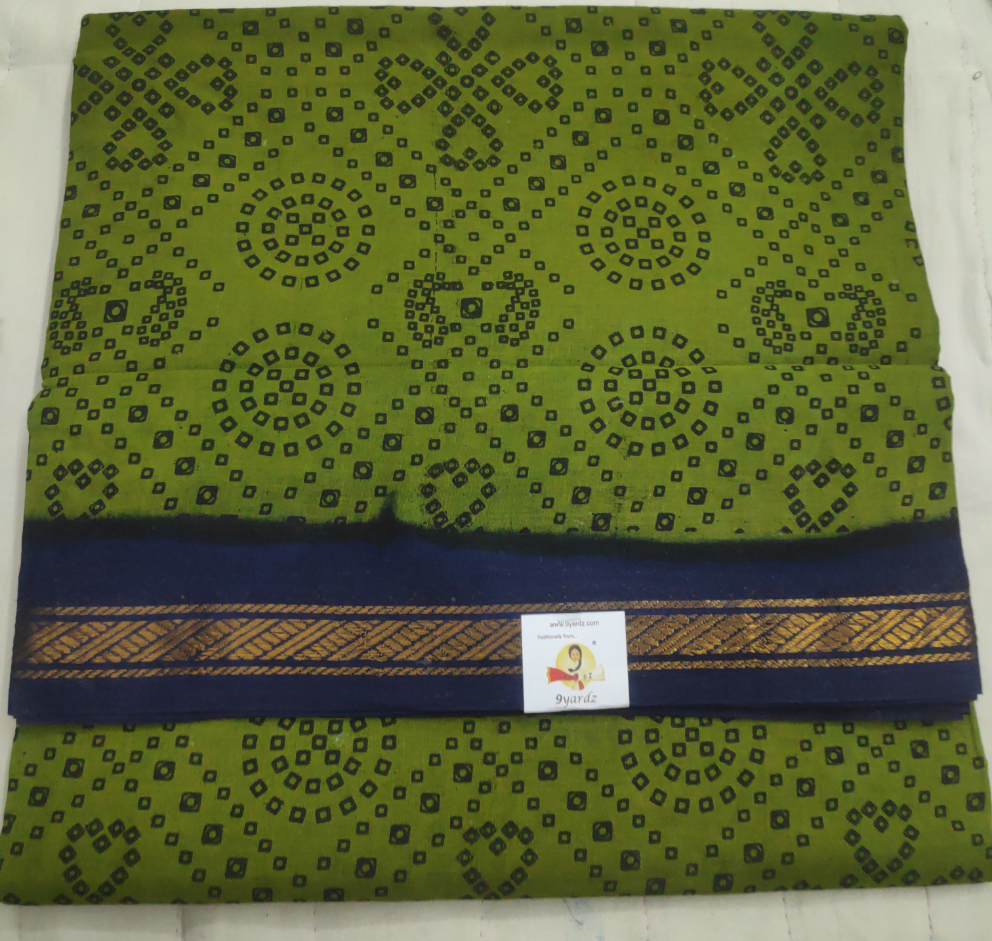 Sungudi cotton 10.5 yards madisar