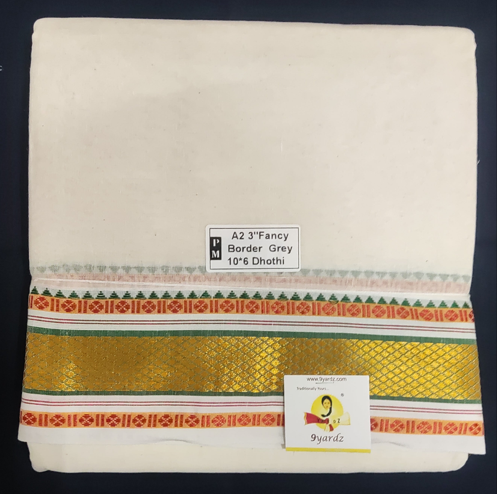 Nagari Cotton Dhothi 10*6