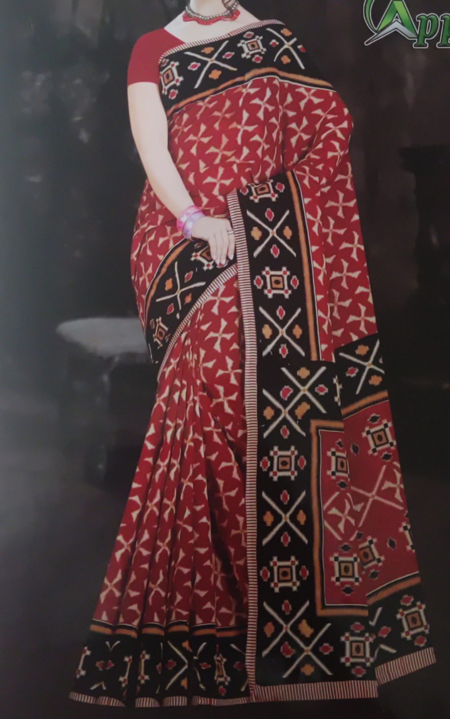 Cotton printed saree