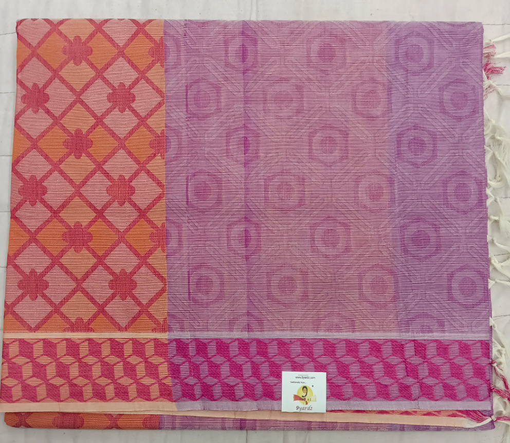 Rich Cotton Embossed sarees
