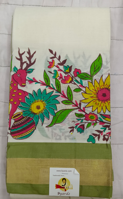 Cotton printed saree