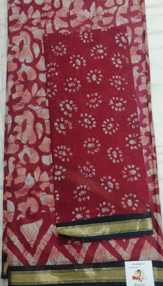 Chanderi cotton 6 yards