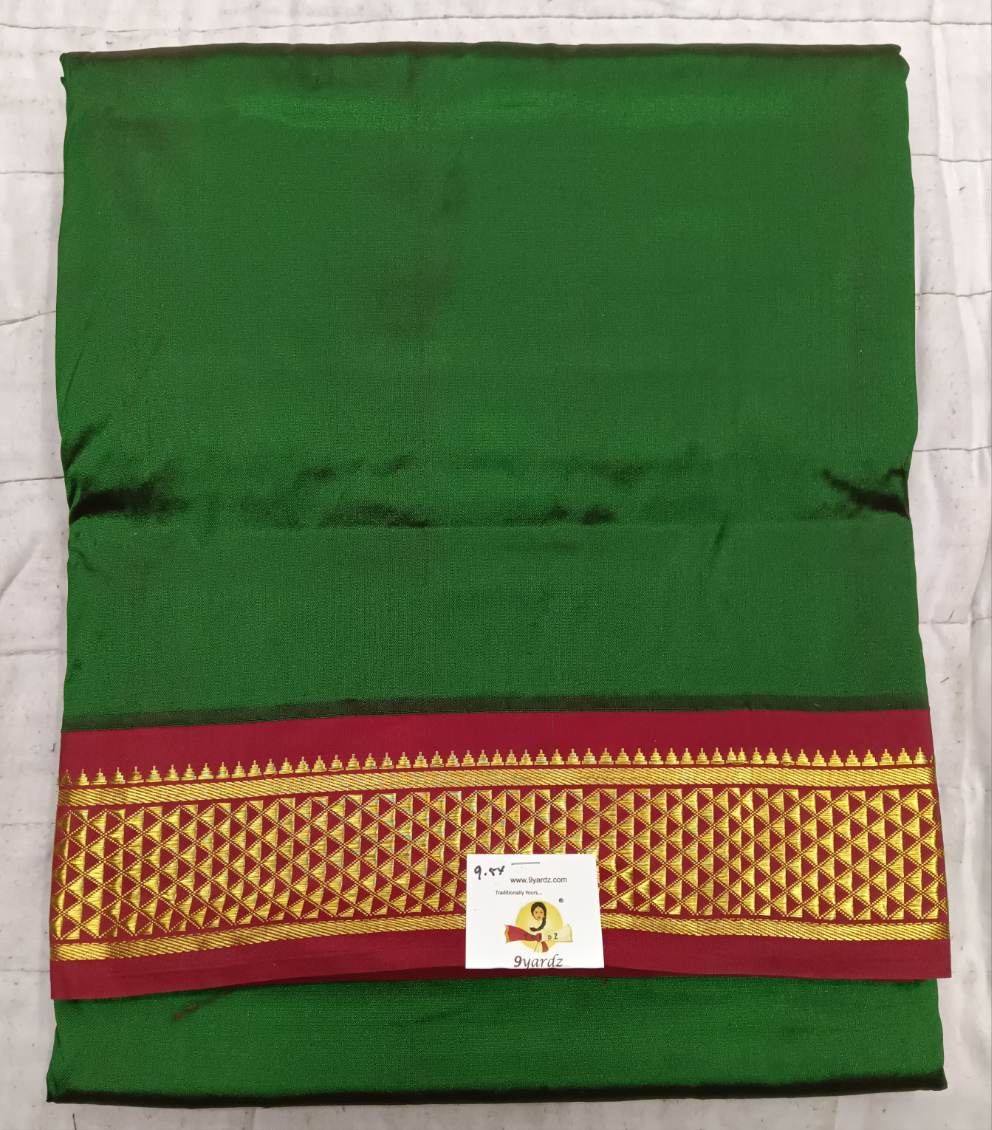 Pure silk 9.5yardz  saree