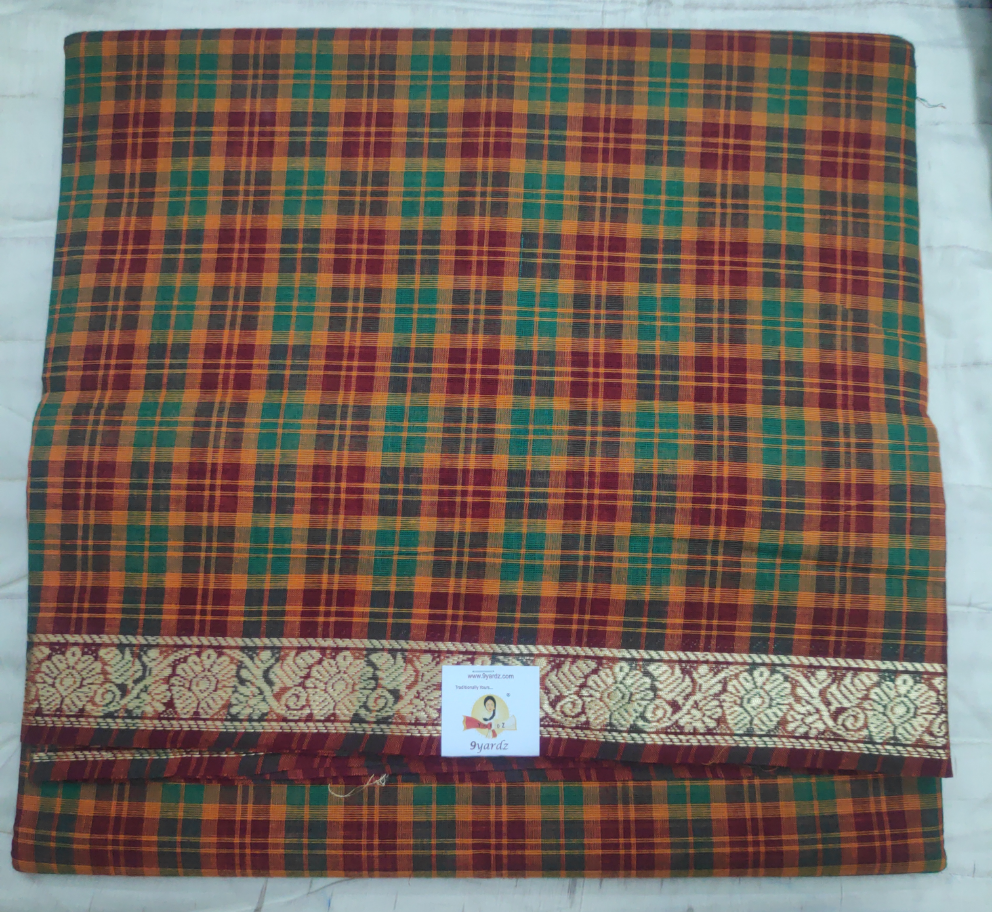 Chettinadu / Karaikudi cotton 10.5 yards madisar