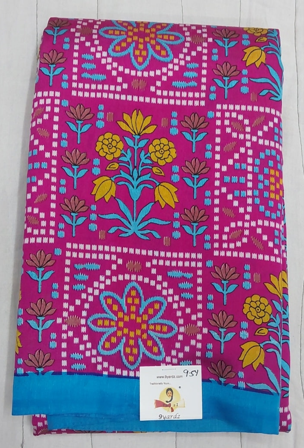 Printed Silk 9.5 yards