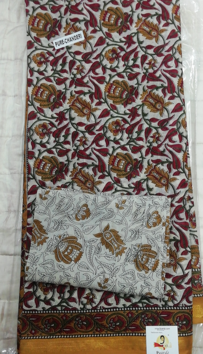 Chanderi cotton 6 yards