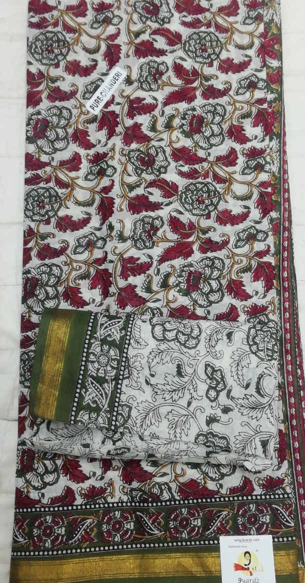 Chanderi cotton 6 yards