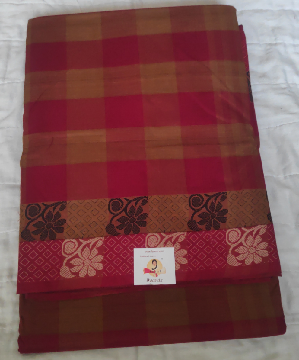 Chettinadu / Karaikudi cotton 9.5 yards madisar