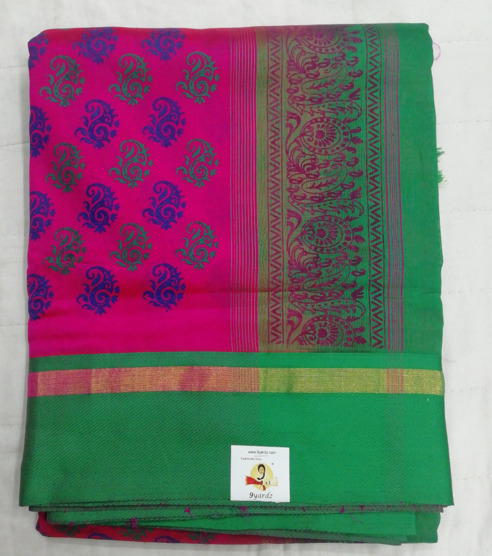 Pure silk cotton, printed -10 yards madisar