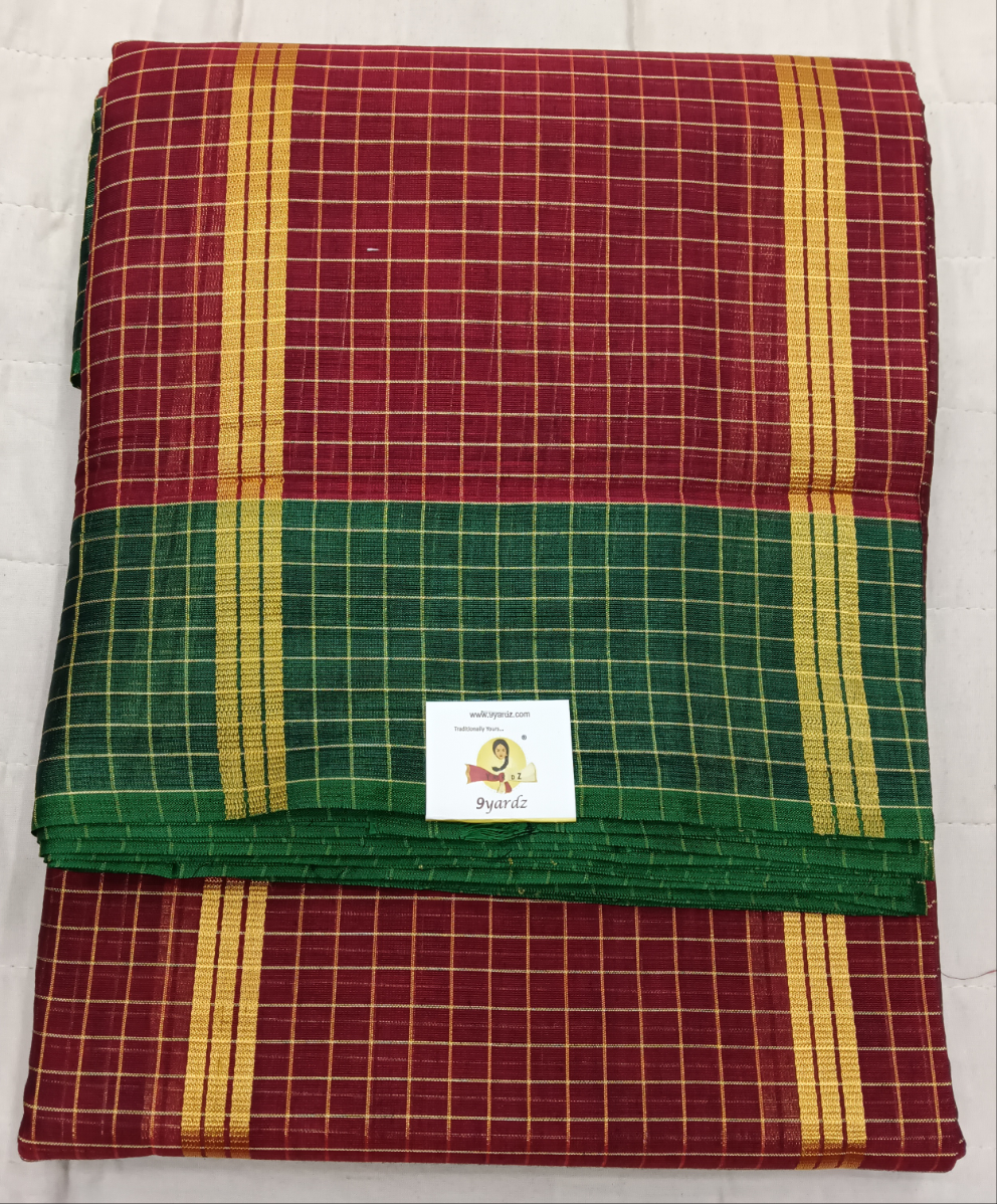 Devendra Small Zari checked  12yards