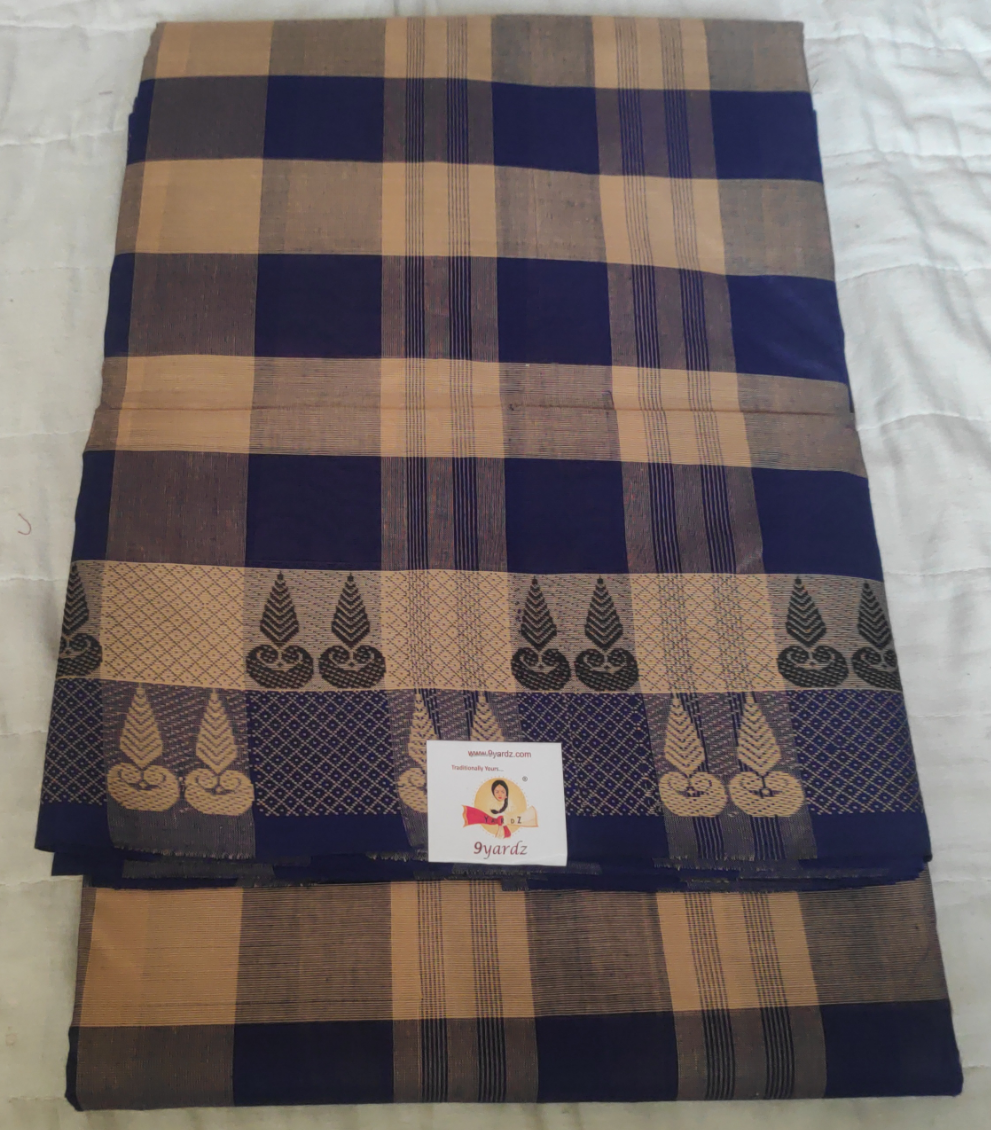 Chettinadu / Karaikudi cotton 9.5 yards madisar